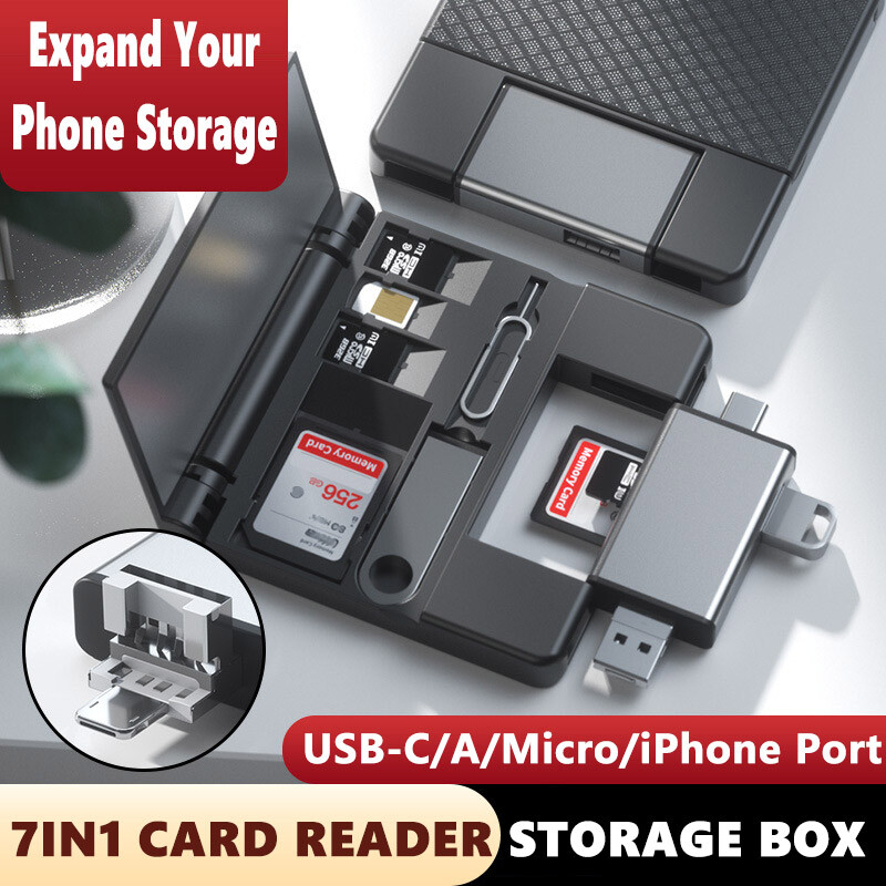 USB-C USB-A Card Reader Writer Memory OTG Adapter For SD SDXC SDHC MMC TF Micro