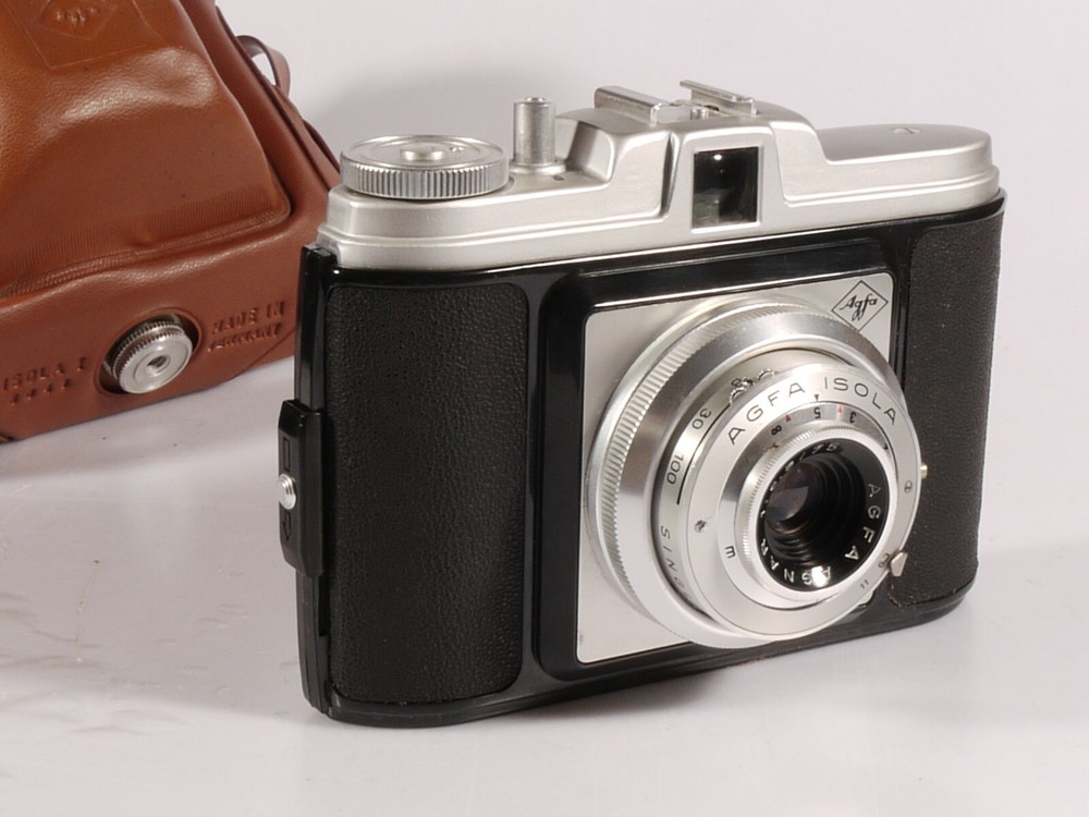 PRL) AGFA ISLAND 1 ANALOG CAMERA + COLLECTION GERMANY CASE