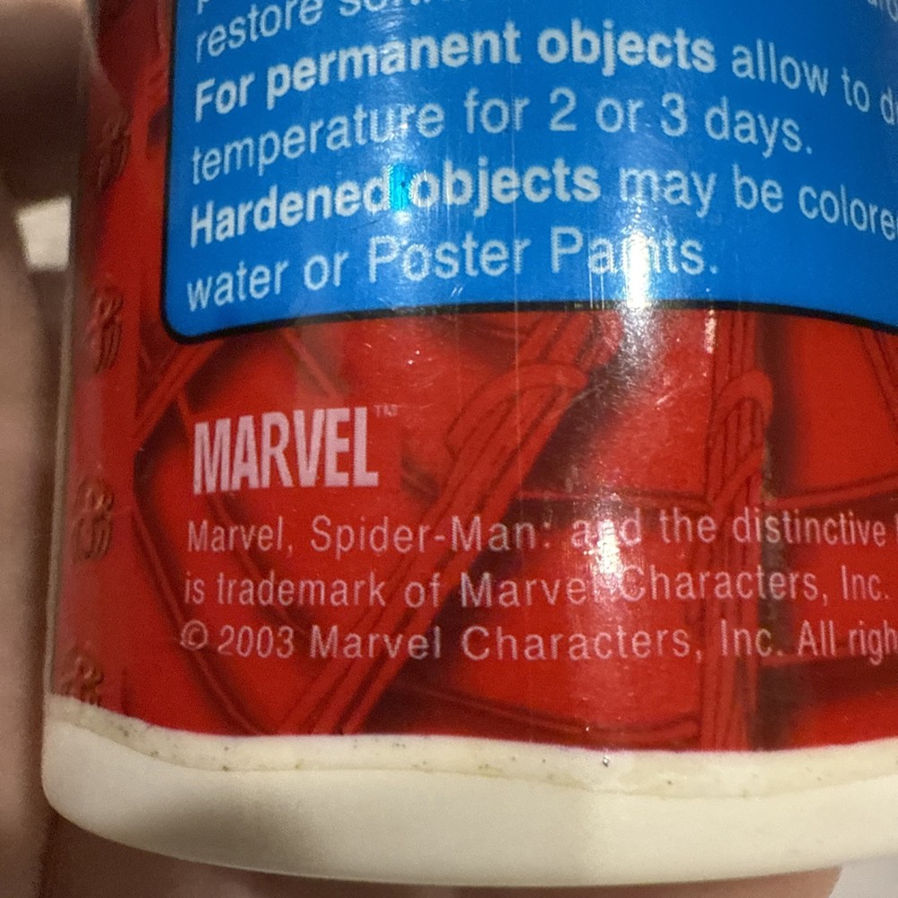 Vintage 2003 Spider-Man Fun Dough Modeling Compound Blue