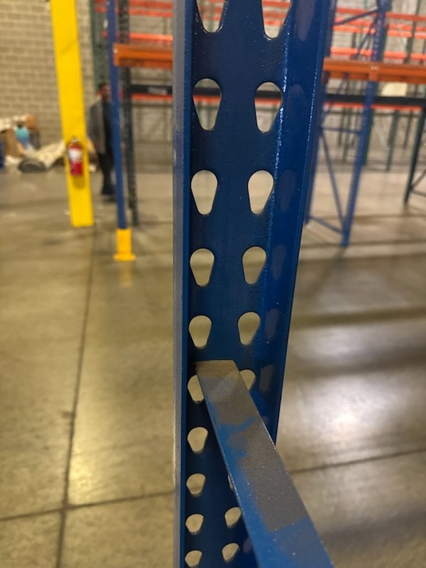 Interlake 18'x 42" Teardrop Pallet Racking Upright