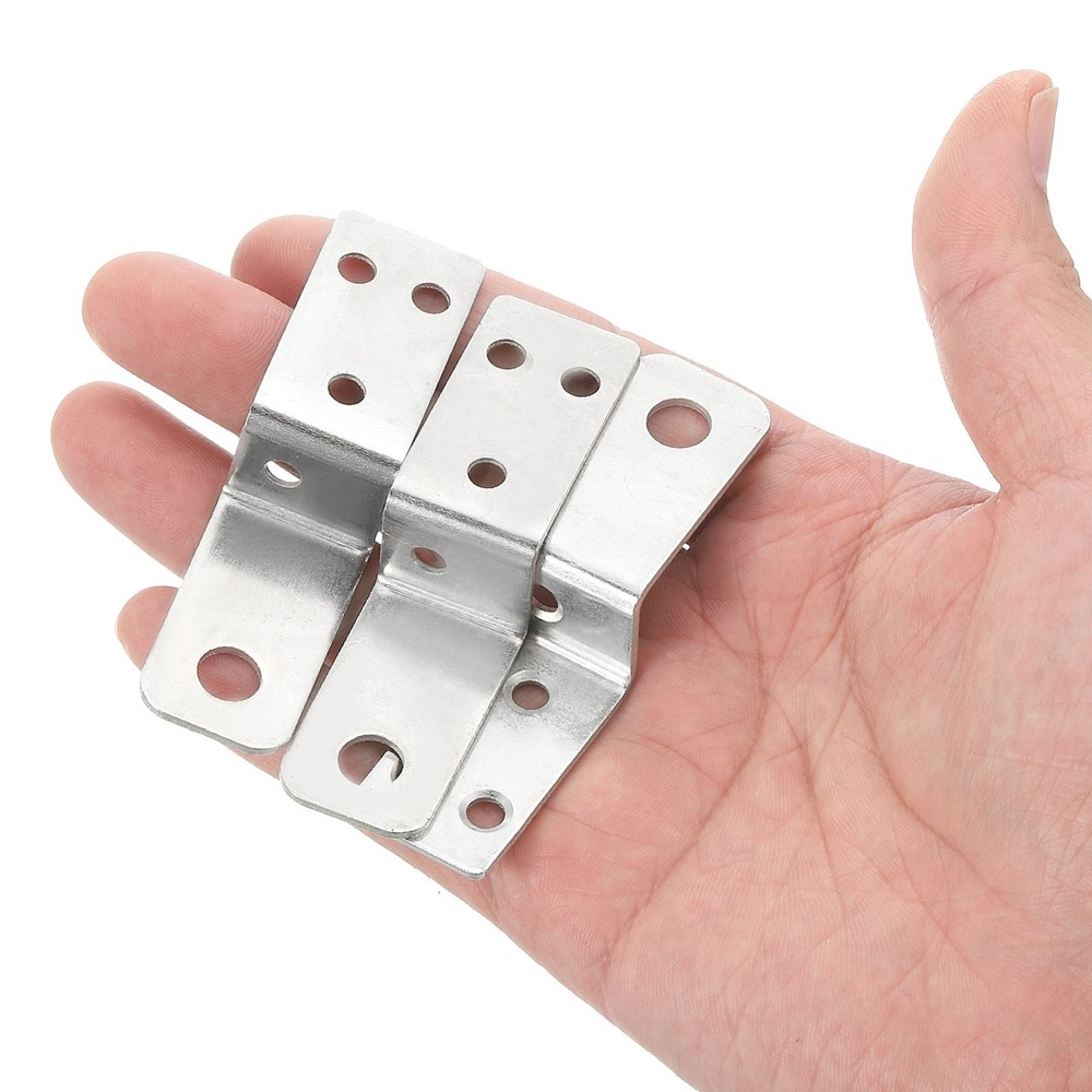 15pcs Z Shaped Angle Bracket 0.75 Inch Frame Bracket Silver