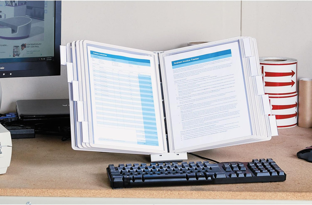 Desktop Reference System with 10 Double-Sided Panels - Letter-Size 8.5" X 11" In