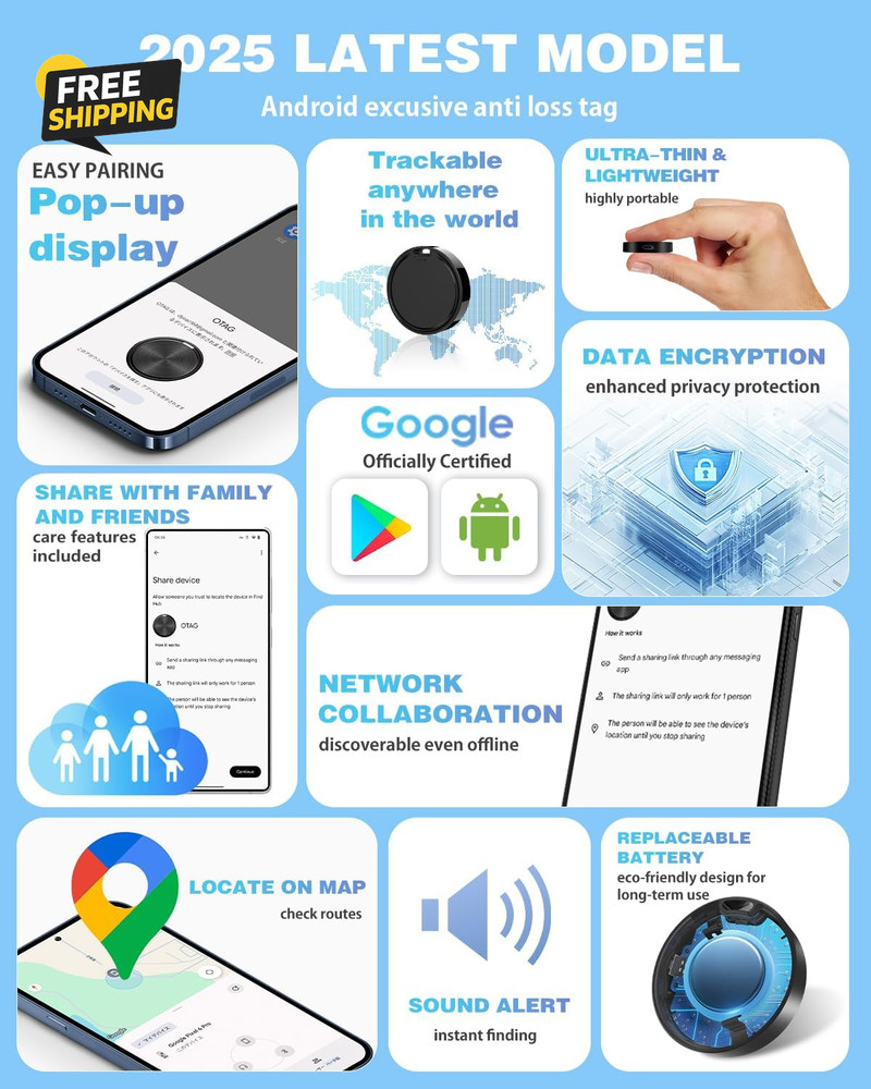 Air Tags for Android,Air Tags-4 Pack Android,Android Tracker Tags