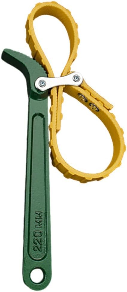 9" Belt Strap Wrench, Multi-Purpose Adjustable Strap Oil Filter Strap Opener Wre