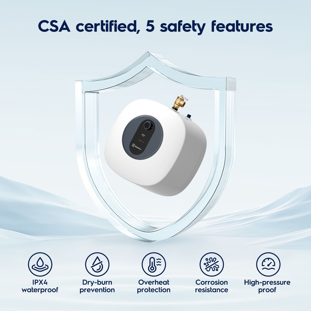 Electrolux 8.0 Gal Electric Mini Tank Water Heater Instant Hot Bolier On-demand