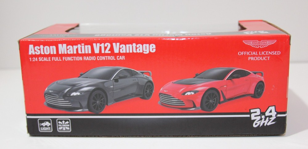 ASTON MARTIN V12 Vantage 1:24 Scale Full Function Radio Control Car; Licensed
