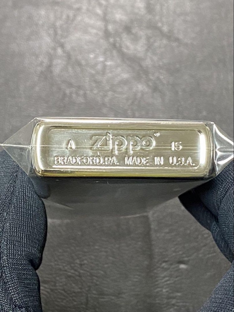 Zippo Dog Silver Printed One Sided Processing Lighter Regular Japan