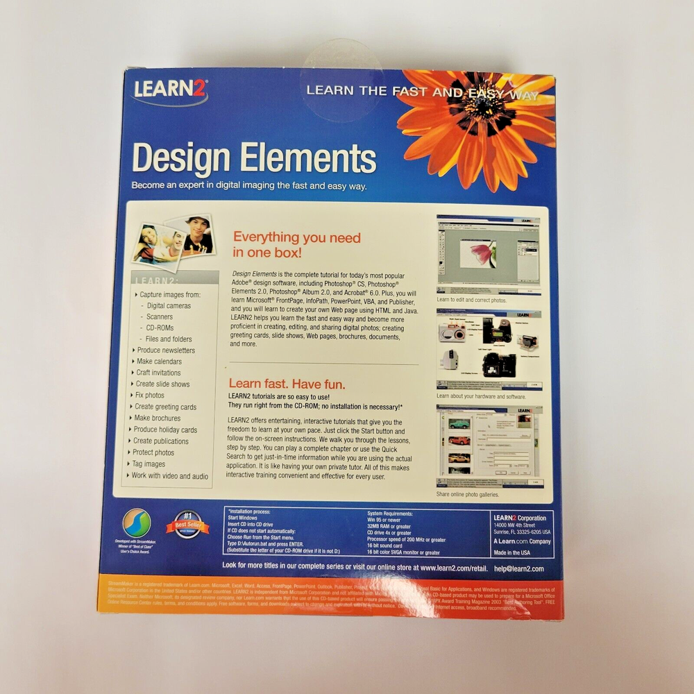 Learn 2 Digital Elements Design Suite (Windows CD-Rom) Full Version *NEW*