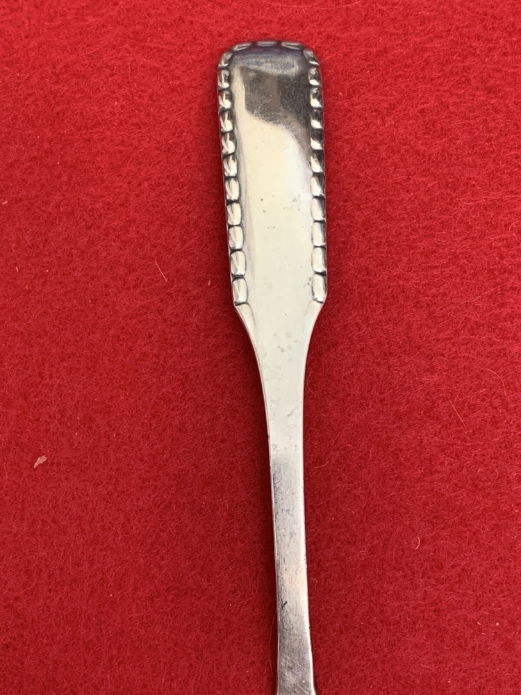 Sterling Silver Georg Jensen Denmark Rope Pattern Egg Preserve Condiment Spoon