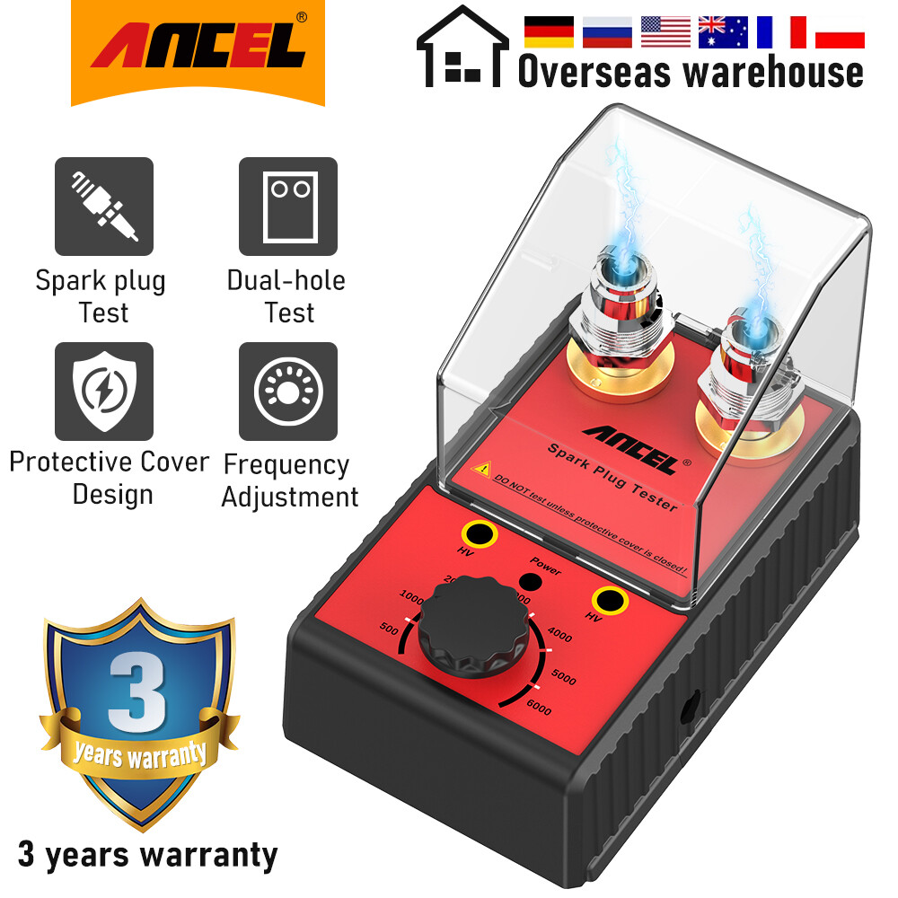 Spark Plug Tester Dual Hole Diagnostic Gasoline Car Ignition Analyzer Test Tool