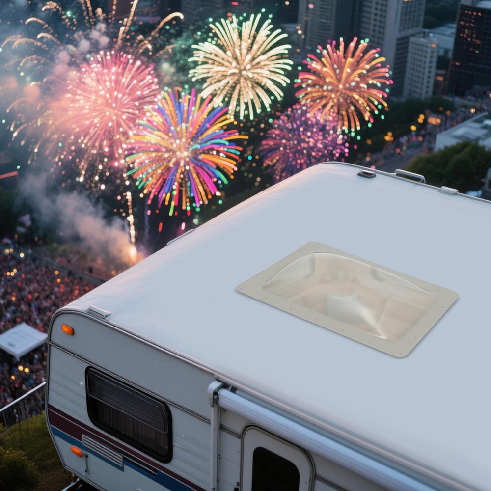 RV Outer Dome Skylight Camper Skylight Vent Window Screw Installation Skylight