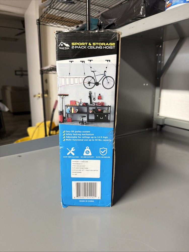 Regal Home Sport and Storage 2-Pack Ceiling Hoist