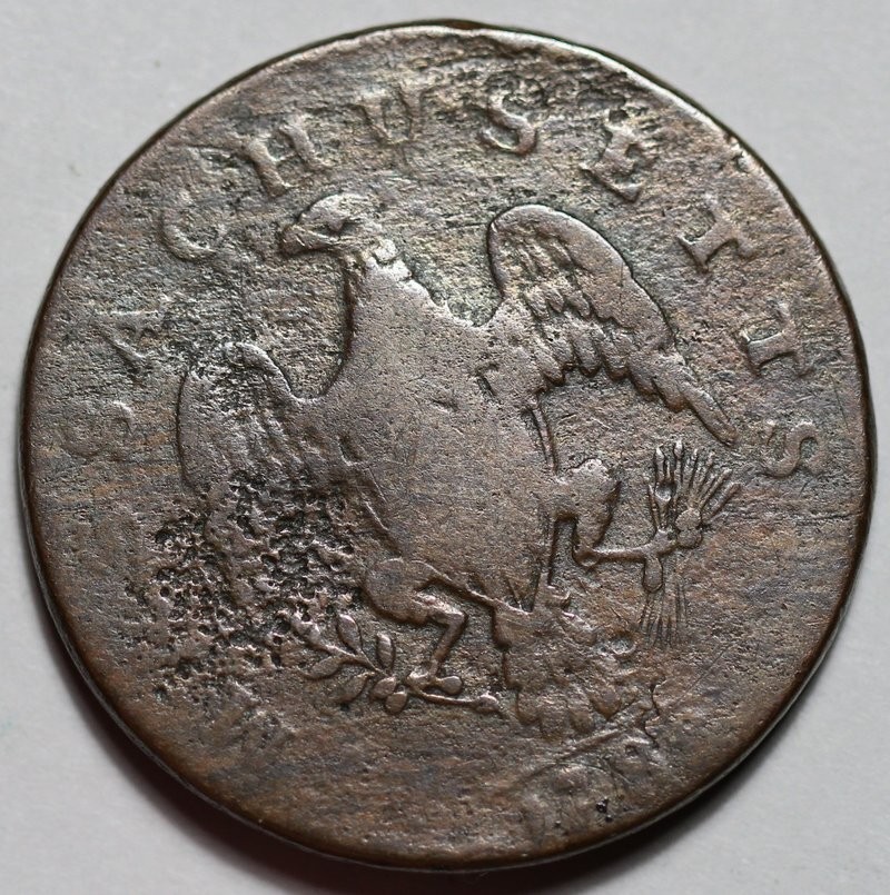1788 Massachusetts Colonial Copper Cent