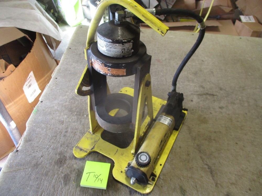 Used Weatherhead T-460-2 Portable Hydraulic Hose Crimper Coll-O-Crimp, FOR PARTS