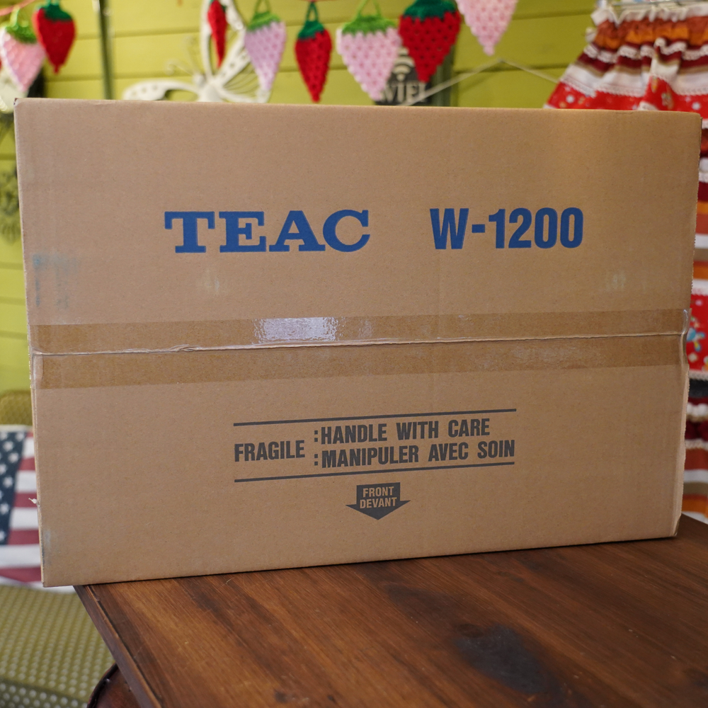 TEAC Double Cassette Deck W-1200 Silver Noise Reduction System