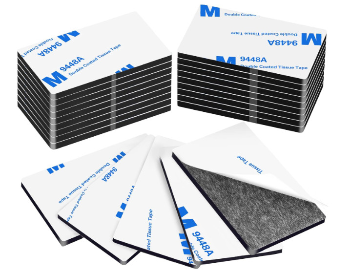 60Pcs Double Sided Adhesive Pads Heavy Duty Mounting Foam Tape Rectangular Wall