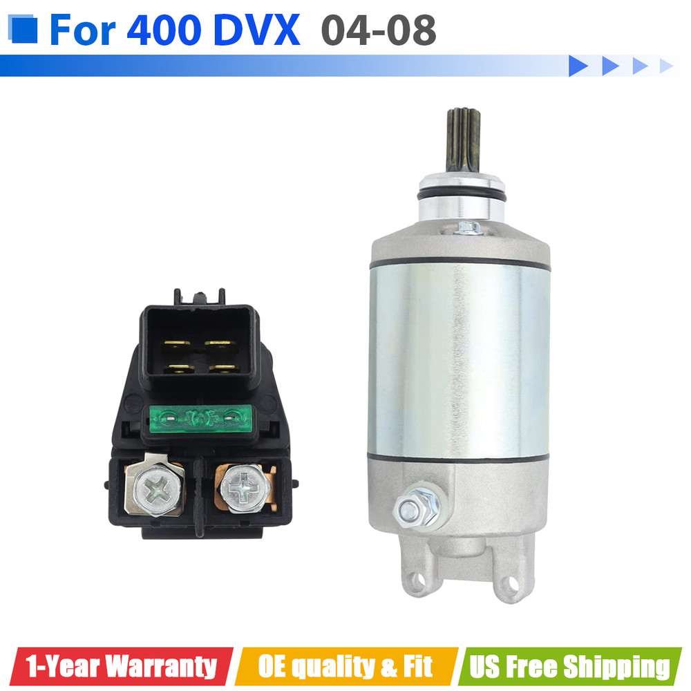 Starter Motor For Arctic Cat ATV 400 DVX 2004-2008 With Relay
