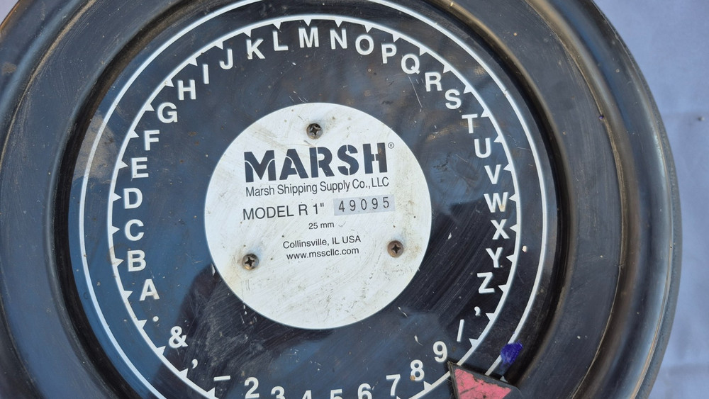 Marsh Model R 1" 25mm Stencil Maker Machine - Tested!