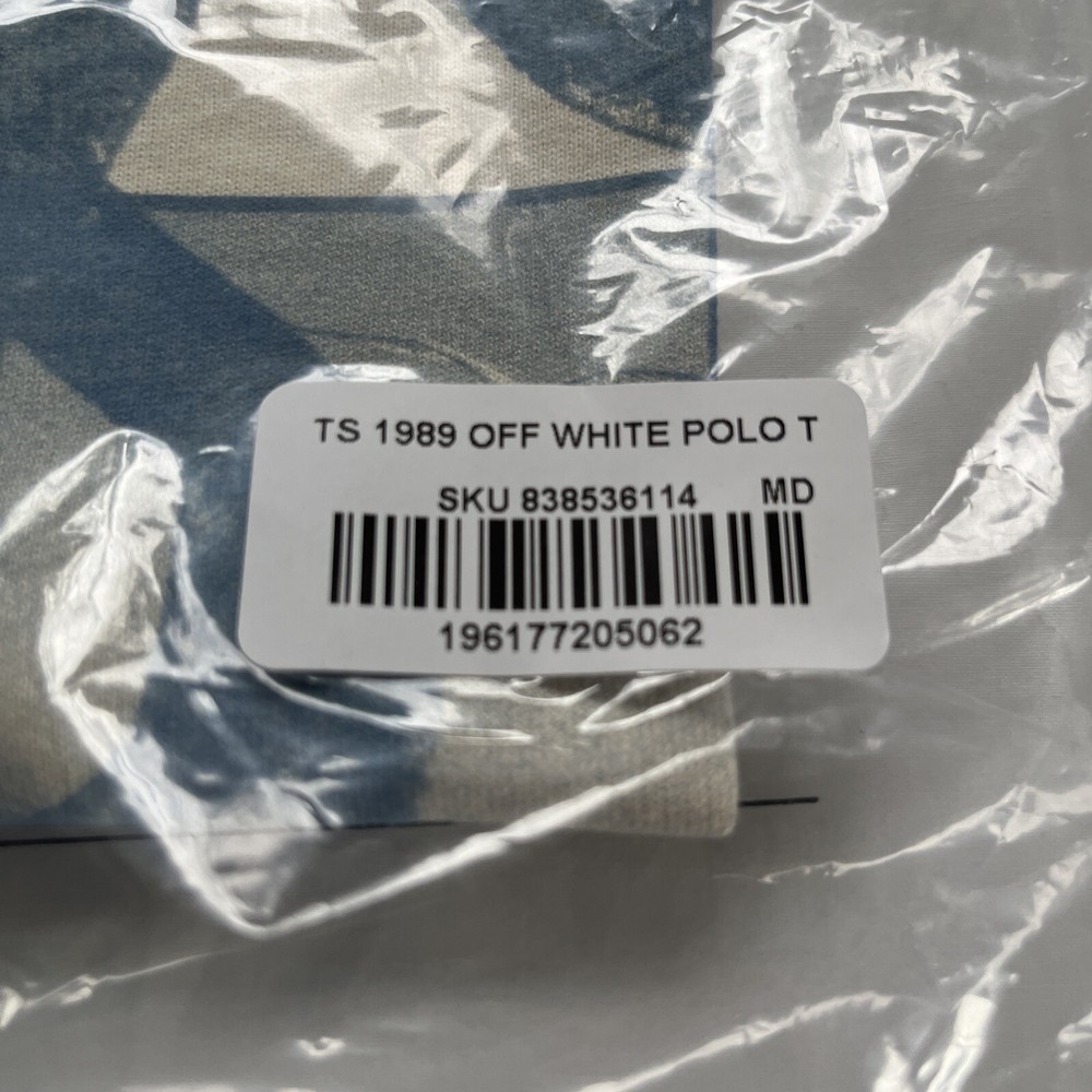 Taylor Swift Taylor's Version 1989 T Shirt - Off White Medium - AUTHENTIC