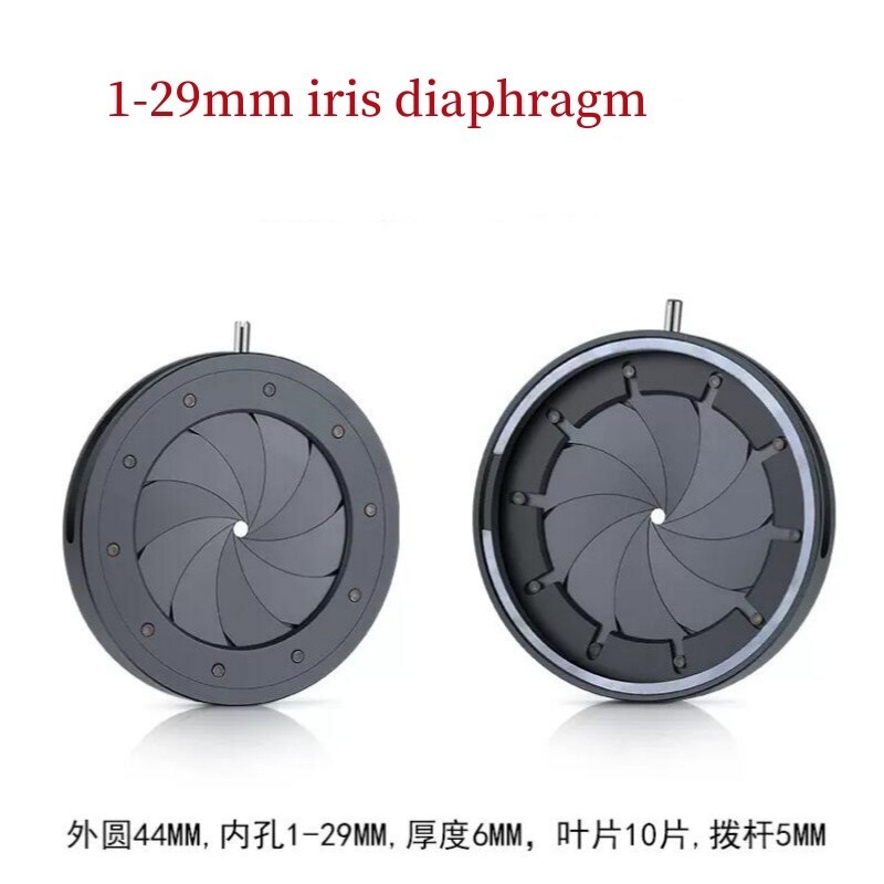 1-29mm Adjustable Zoom Optical Iris Diaphragm Aperture Condenser Digital Camera