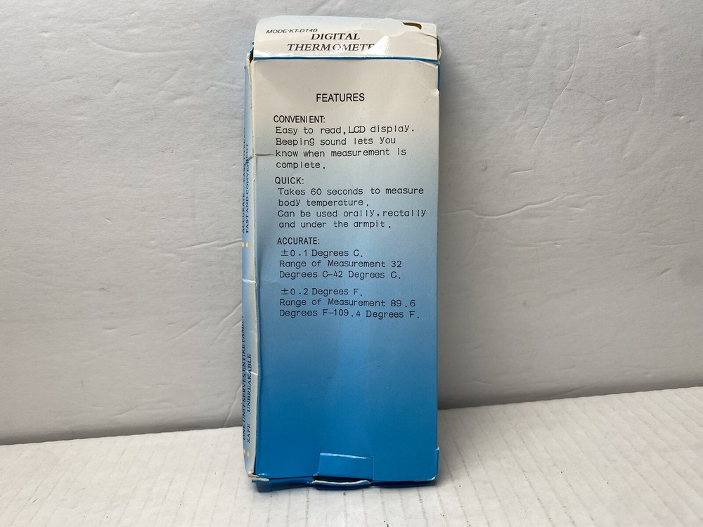 Digital Thermometer With Fast Accurate Results