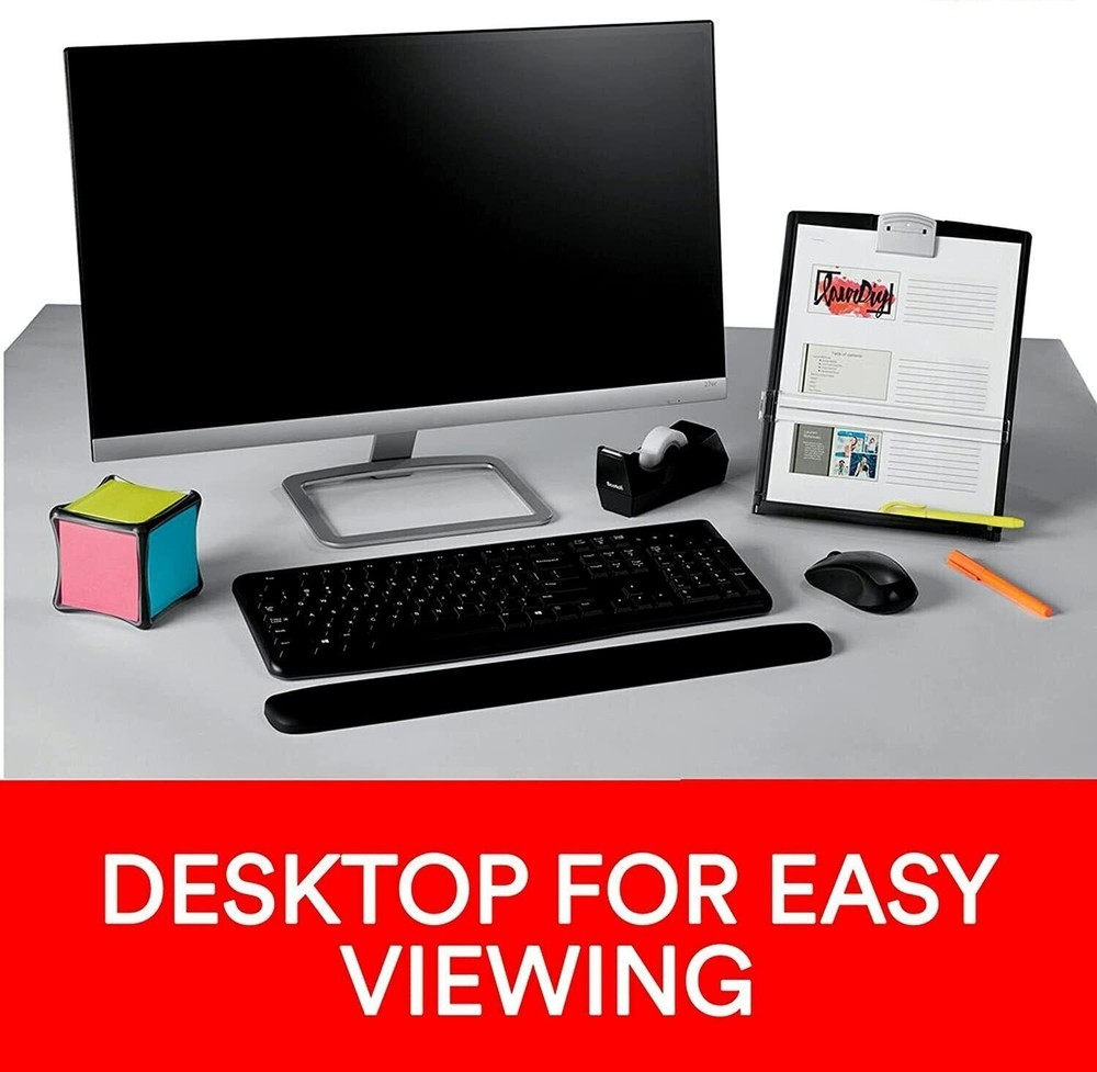 Document Holder Stand Adjustable Easel Copy Desk Paper Letter Office Workspace