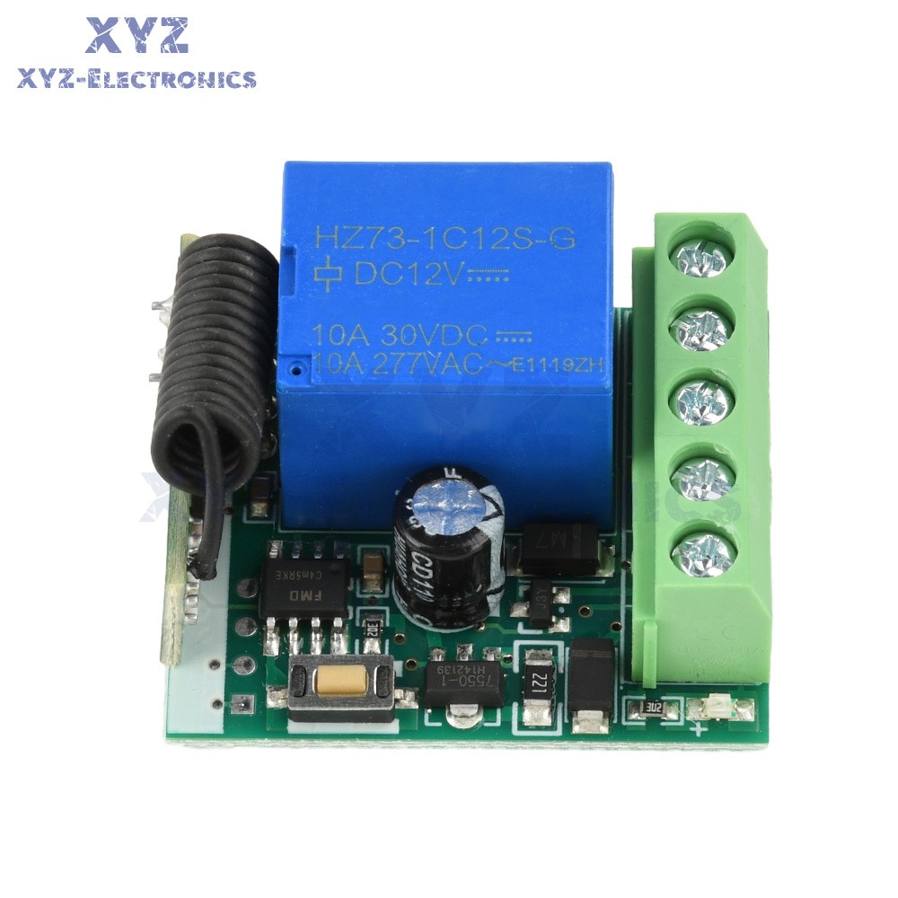 433Mhz Universal Wireless Remote Control Switch DC 12V Receiver Transmitter Set