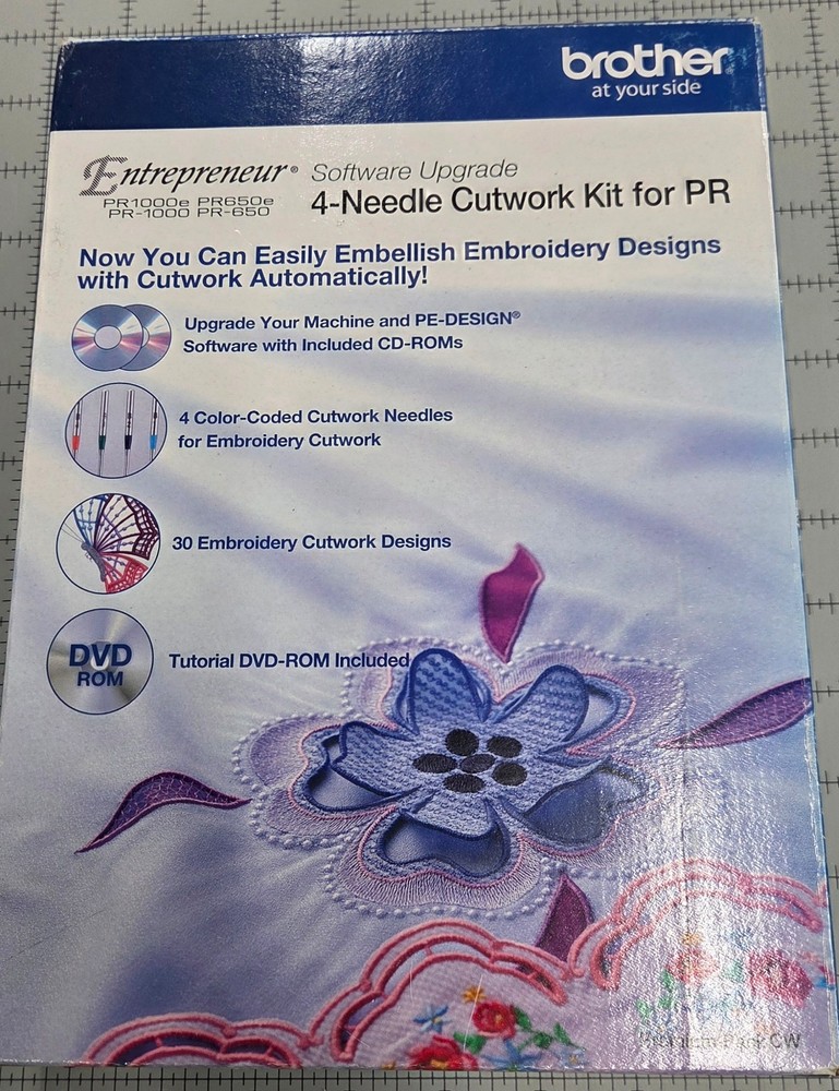 Brother 4-Needle Cutwork Kit for PR (Software Upgrade)