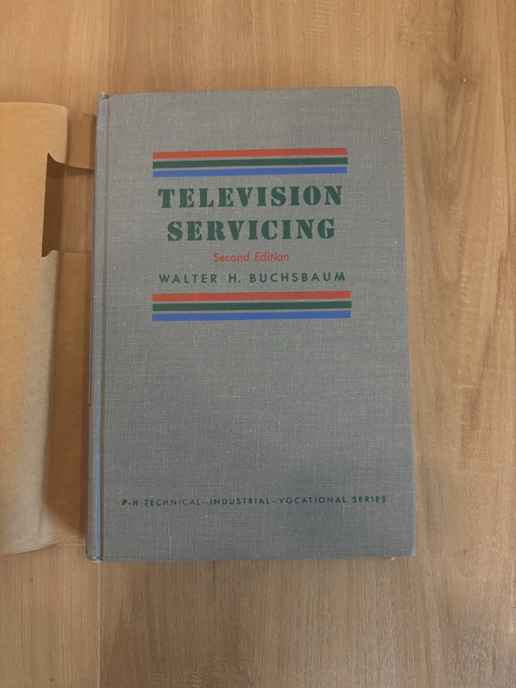 TELEVISION SERVICING BY W. H. BUCHSBAUM. 1954 Second Edition Original Packaging