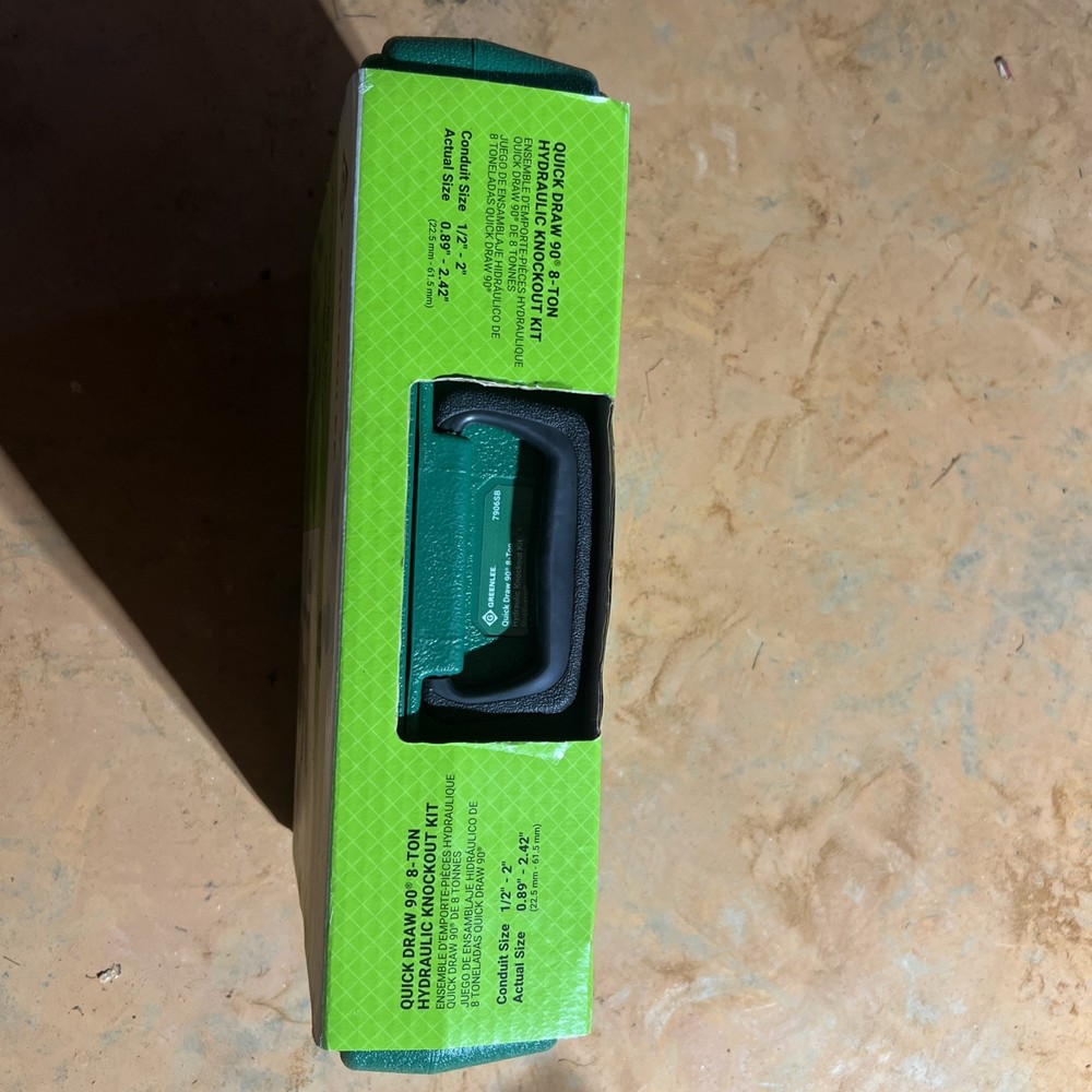 GREENLEE 7906SB QUICK DRAW 90 HYDRAULIC PUNCH DRIVER 1/2"-2" KNOCKOUT SET NICE