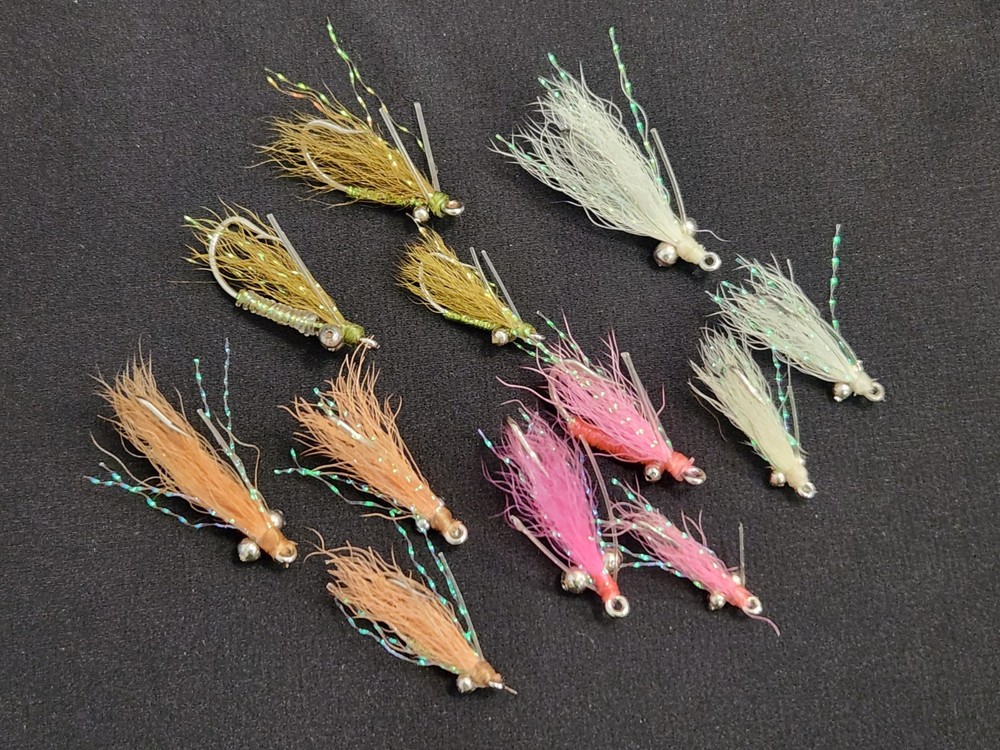 12 Crazy Charlie Fly SELECTION, Bonefish Fly, Permit Fly, Gotcha Bonefish Fly