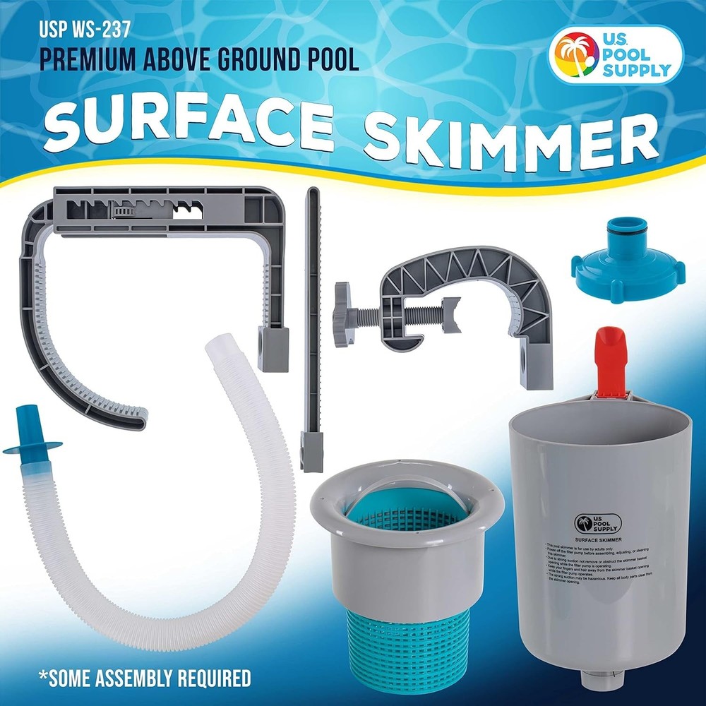 Pool Surface Skimmer - Attaches to Various Frames