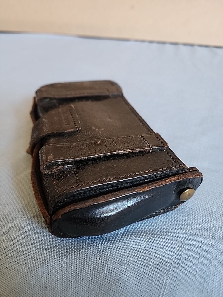 WW1 US Army USMC R.I.A. Leather Ammo Pouch