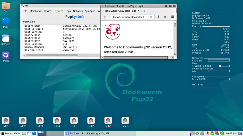 Puppy Linux OS - Runs Smooth - Small Footprint - Loads in Memory - LIVE DVD
