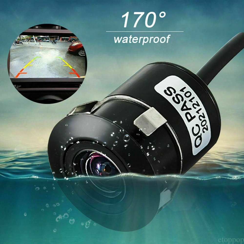 HD Backup Camera Flush Mount Waterproof Rear View Reverse LED Night Vision CMOS