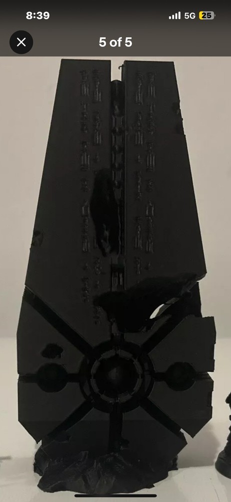 Warhammer 40K Terrain Scenery Piece Black Monolith Unpainted