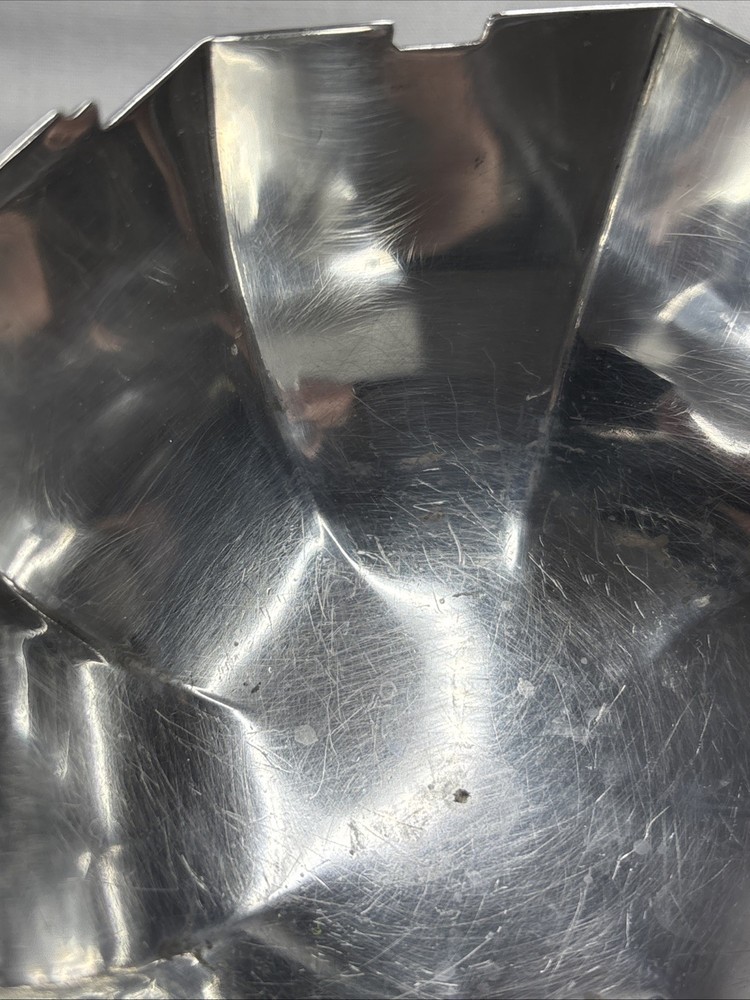 Solid silver Octagonal art deco bowl John Henry Potter Sheffield 1935 100.6grms