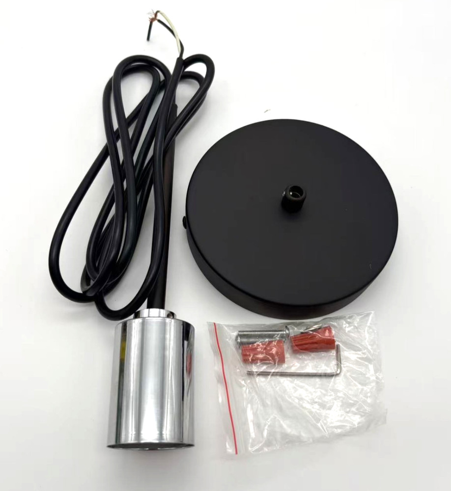 Ceiling Light Canopy Kit Pendant Light Plate Cover With Wire E26 Socket Dark Br