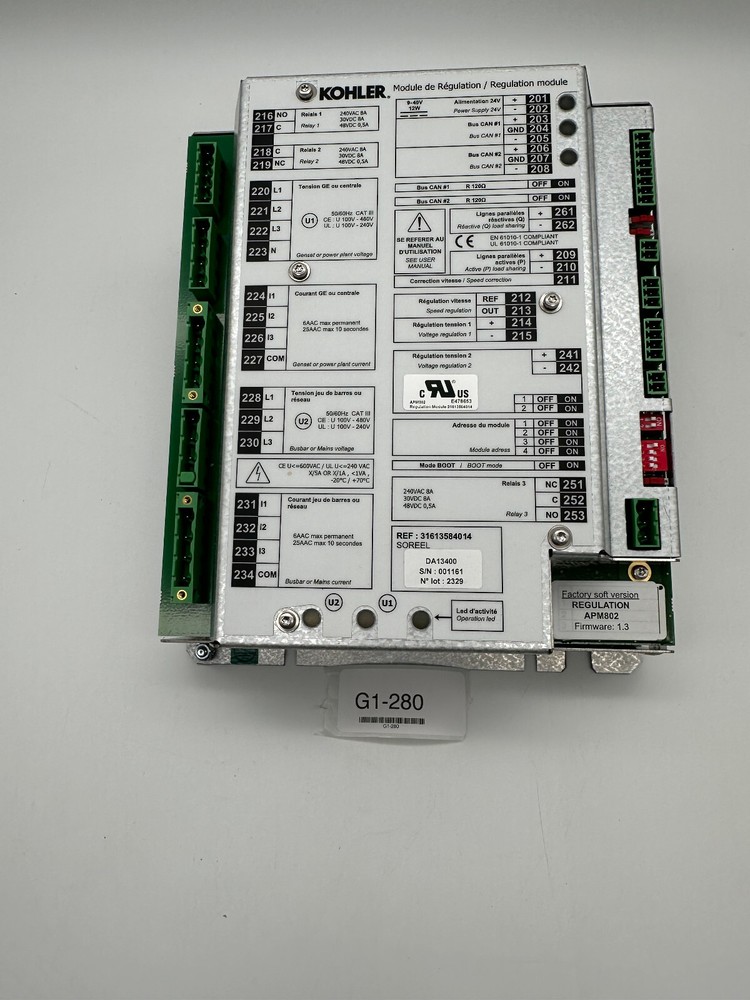 Kohler Regulation Module AMP802 Solar