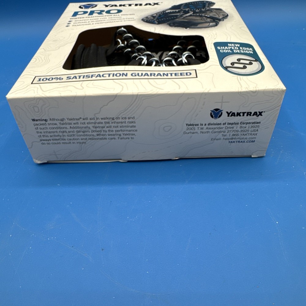 Yaktrax PRO One Pair Black Size Small Winter Traction