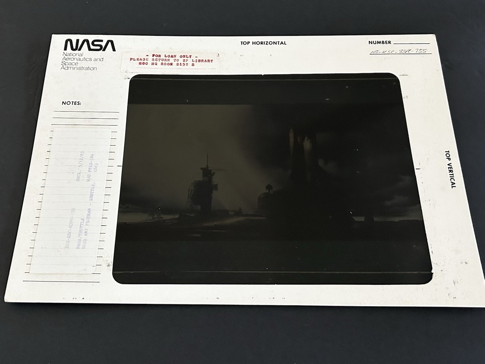 1983 NASA KSC Space Shuttle Orbiter Art Program Presentation Transparency