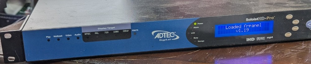 Adtec Digital SoloistHD-Pro HD Video Encoder SoloHDPro MPEG-4 HDMI SDI Rackmount