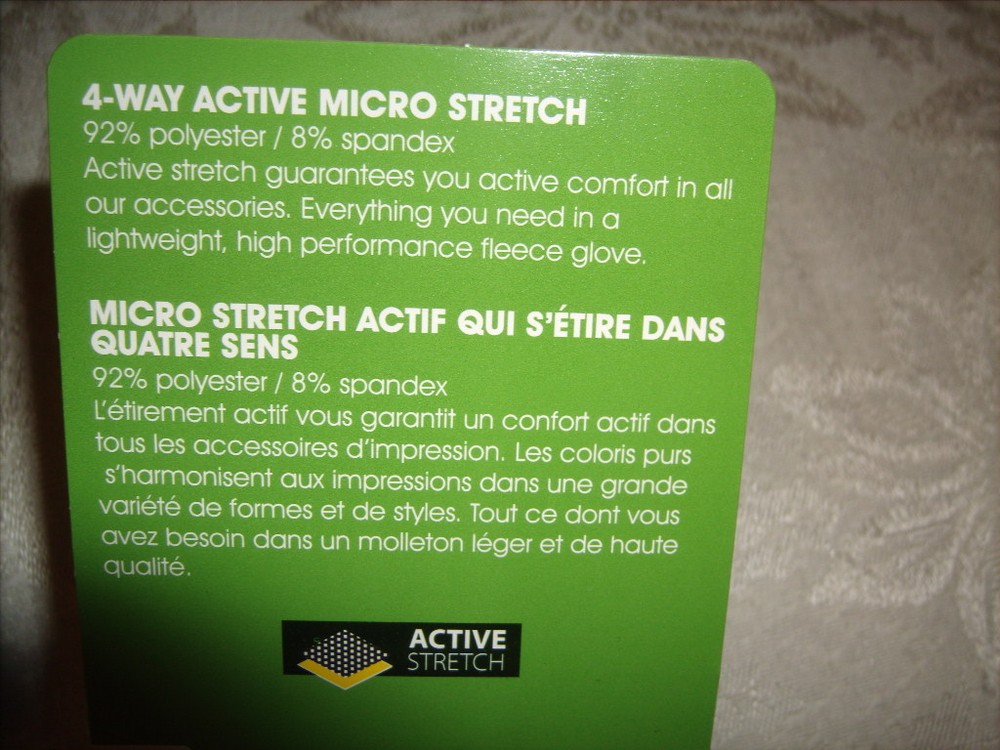 2 Pair Bula Vega Active 4-Way Stretch Glove with Touch Tech Size Small NEW
