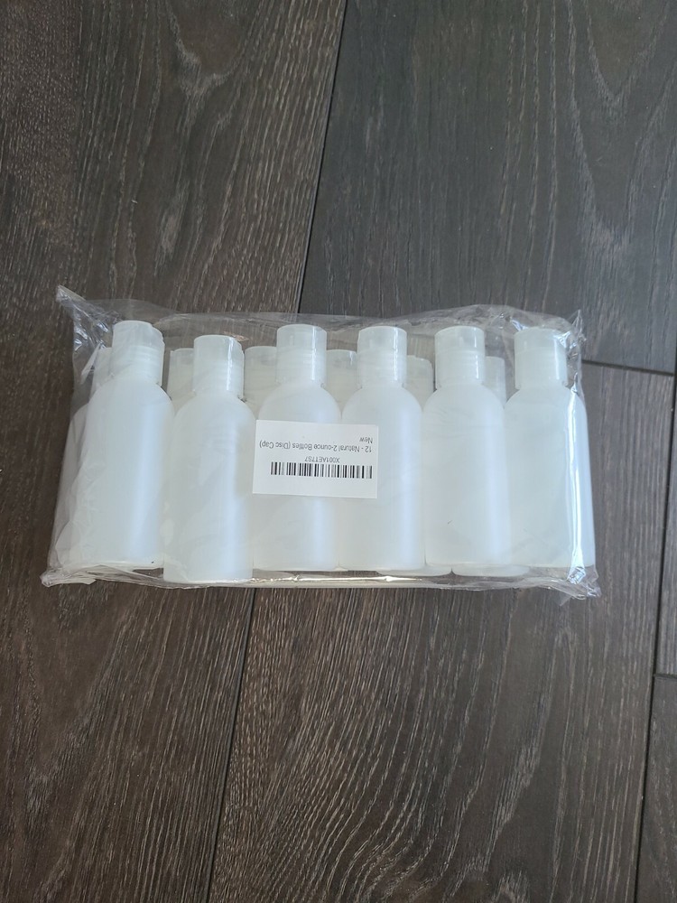 2 Ounce Plastic Bottle Disc Cap NEW 12 pcs