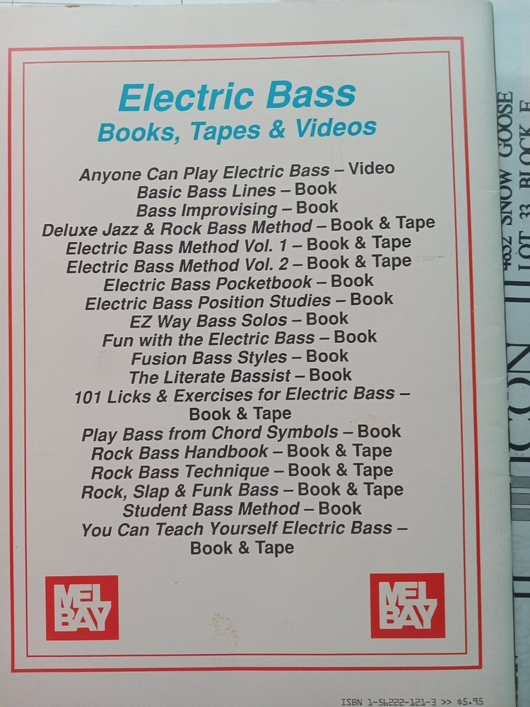 Mel Bay Presents Building Bass Technique Book