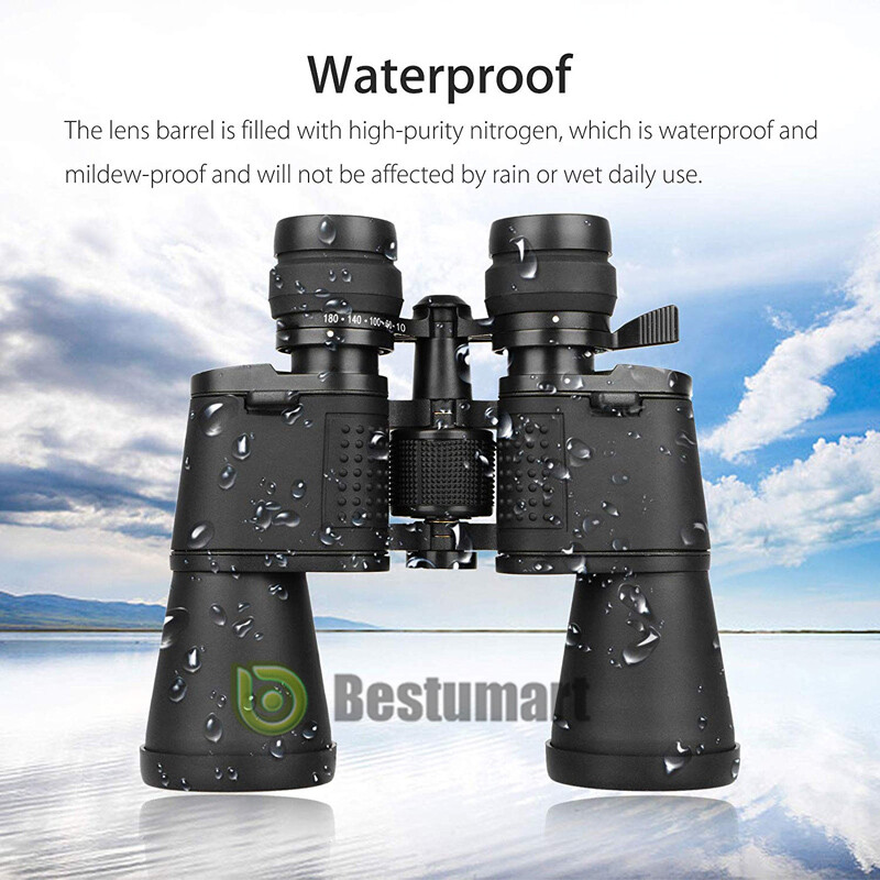 100x180 Autofocus Binoculars Powerful Long Range Fixed Focus Telescope Goggles