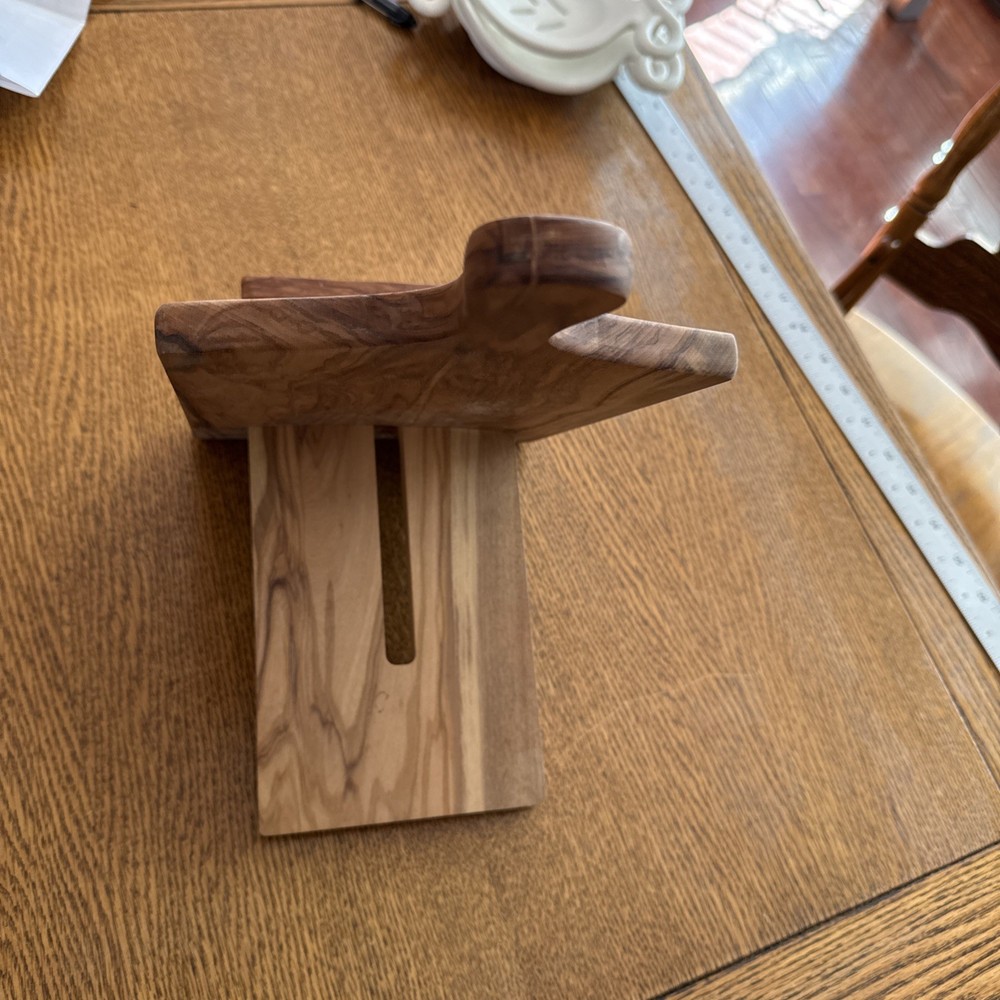 Olive Wood Cook Book Holder