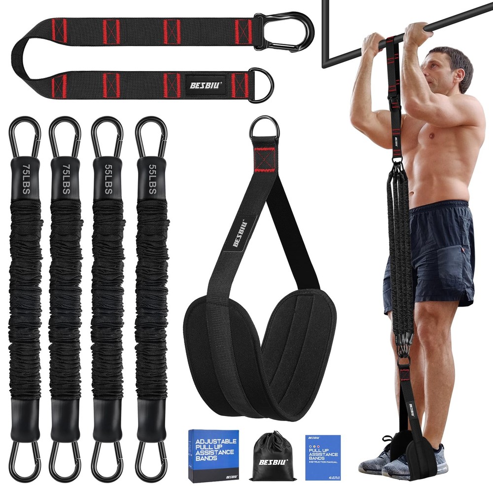 Pull Up Assistance Bands 260lbs, Heavy Pull Up Bands Resistance Bands for Pul...