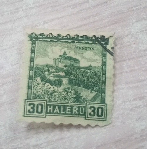Czechoslovakian 30 Haleru Stamp