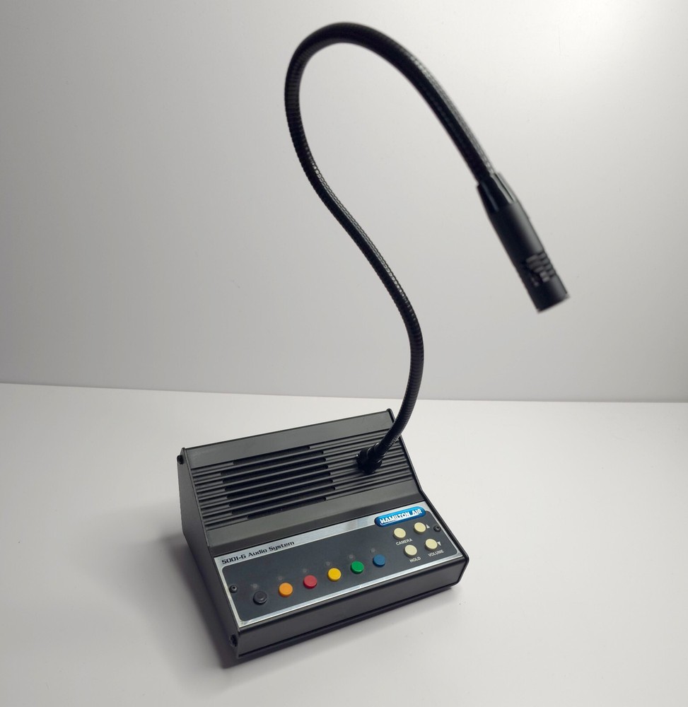 Hamilton Air Model 5001-1 Audio Console Microphone W/Speaker UNTESTED